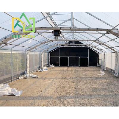 China One-stop solution; US OR Canada Door Service See Affordable Poem Full Auto Light Deprivation Greenhouse 80% Minus Energy Cost Blackout Greenhouse for sale