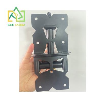 China Construction Inside Spring Barrier Trellis Hinge High Quality PVC Fence Self Closing Vinyl Door Hinges for sale