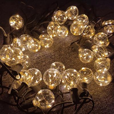 China Home Decorative Edison Festoon G40 Copper Wire Globe String Light Edison Festoon G40 Home Decorative Copper Wire Globe String Light Wedding Party Patio String Color Light for sale