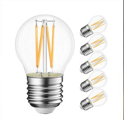 China Clear String Light E27 Dimmable Edison Lamp E14 220V 2700K 2W 4W Filament String Light Table Light Energy Saving Light G45 LED String Light for sale