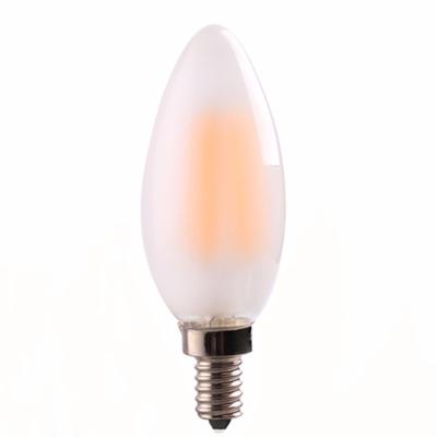 China Factory Home Vintage Frosted Glass Candle Light Bulb C35 E12 Edison Bulb LED Warm White Candelabra Light Bulb for sale