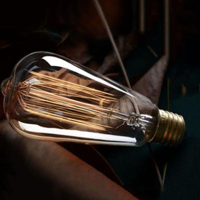 China Edison Bulb Light Incandescent Bulb Indoor Outdoor Decoration Vintage Retro Indoor Decorative Led Tungsten ST64 Led Bulb for sale