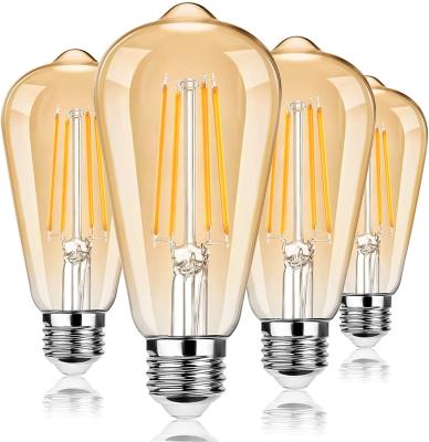 China Morden Vintage ST64 Led Filament Light Bulb Edison Decoration Holiday /Home/Party 4W6W9W Led Filament Light Bulbs for sale