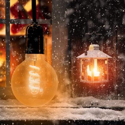 China Patio String Light / Led String Lights Vintage Filament Bulbs Globe Round E27 Filament Bulb 40W Equivalent Warm White Lamps Restaurant Kitchen Lights Antique for sale