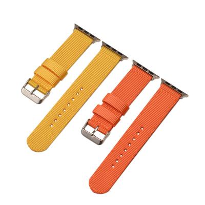 China Hot Selling Fabric Nylon Man Women Watch Bands 38mm 42mm Watch Strap For Apple Watch for sale