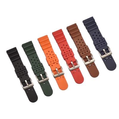 China Fashion. Sports Quick Release 20mm 22mm Watch Band Fluororubber Wholesale Waterproof Rubber 24mm Watch Strap for sale