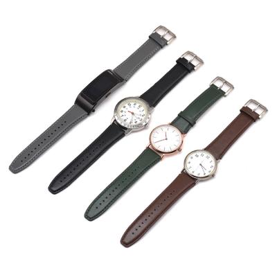 China 18mm Replacement Vegan Leather Watch Band Quick Release Pin Genuine Leather Watchband For Huawei B5 Watch for sale