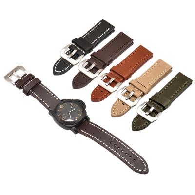 China Fanshion Watch Band 20mm 22mm 24mm High Quality Genuine Leather Handmade 26mm Watch Band Watch Band For Panerai for sale