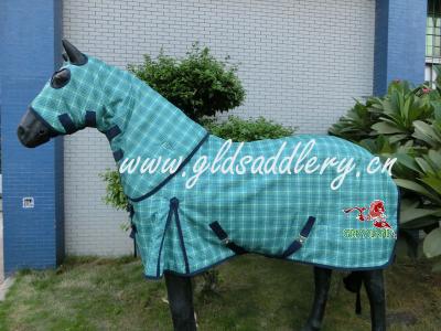 China Waterproof winter horse rug/synthetic fleece horse rug GLD-RA227D for sale