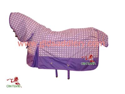 China Professional Equestrian Products Horse Blanket Models With Neck Blanket GLD-RA234C for sale