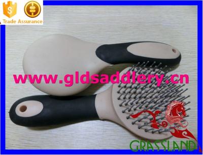 China Fresh Horse Daily Horse Grooming For Mane And Tail Brush With Rubber Edge for sale