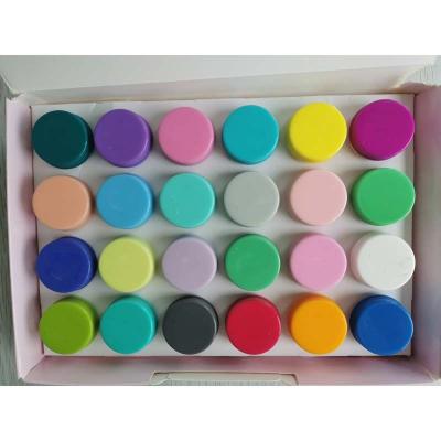 China Professional Nox-Toxic Water-Based Paint Poster Painting Set Customized Non-Toxic 24 Color Multi Color 24 Surface Time Storage Art School Paint Packaging Customized Easy for sale