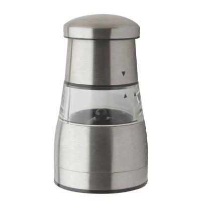 China 2021 Viable China Wholesale Manual Salt And Pepper Grinder Glass Black Grinder Set for sale