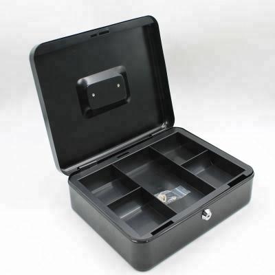 China Good Quality Cash Money Box , Removable Cash Tray With Compartment For Rolled Euro Coins for sale