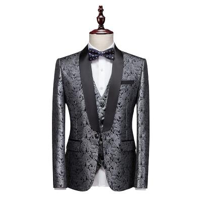 China High End Plus Size Custom 3 Piece Set , Mens Suit Fashion Slim Fit Business Office Blazer for sale