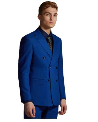 China Plus Size Custom Made Two Piece Set , Men's Business Suit Solid Color Slim Business Office Suit for sale