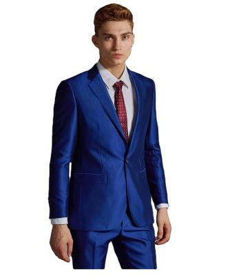 China Custom Plus Size 2 Piece Set , Mens Suit Fashion Mens Slim Solid Color Shop Set for sale