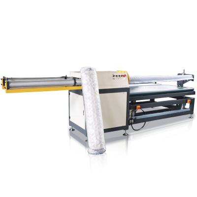 China machinery & Semi-automatic Material Foam Mattress Roll Saving Packing Machine For Sale for sale