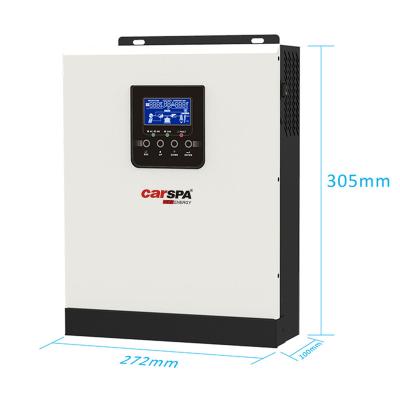 China 3000W Off Grid Inverter 3kw 24v Solar Hybrid Inverter Europe Solar Inverter With Mppt Charge Controller 430*350*198mm for sale