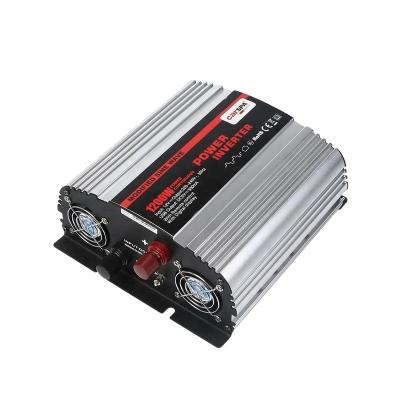 China Hot Selling DC 12V to 1200 Watt AC 220V Modify Sine Wave Power Inverter with USB for Camping 27*23*10CM for sale