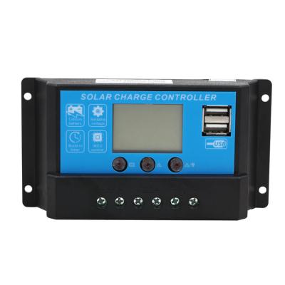 China Solar Solar Controller With Digital Display And Dual USB Charging System Controller 12 Volt 24 Volt 10 Amp PWM for sale