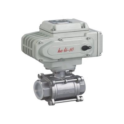 China General 2-way threaed electric ball valve with high platform for ISO5211 mounting size (DN10~DN100, PN16, PN25, PN40, PN64 optional) for sale