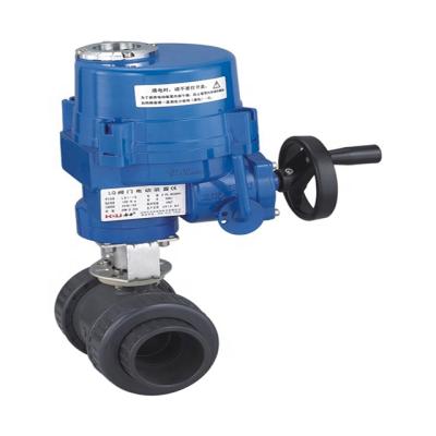 China General Electric PVC Ball Valve with Union or Wire Dual Control/110VAC/220VAC/380VAC/440VAC/24VDC (ON-OFF/Modulating/Local) for sale