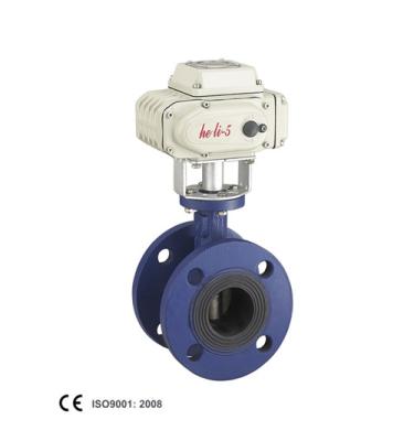 China General Electric Flanged Soft Seal Butterfly Valve With Motorized Actuator for sale