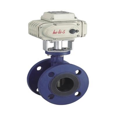 China WCB General Flange Electric Butterfly Valve with EPDM Valve Seat (PN16, PN25, PN40, PN64, PTFE, SS304 optional) for sale