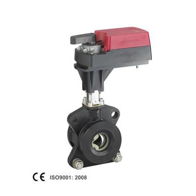 China General Electric Adjustment Ball Valve With Damper Actuator for sale