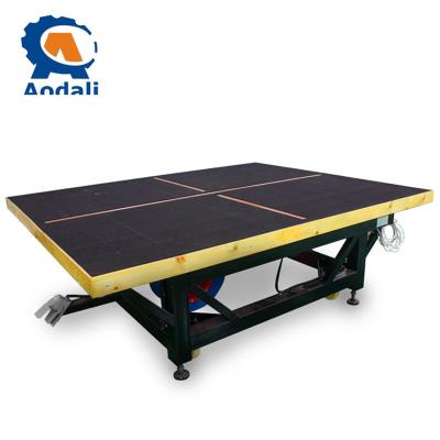 China Building Material Stores Air-Floating Semi-Automatic Manual Glass Size Table for sale