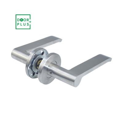 China Doorplus Modern Design Door Handle Pull Handle Stainless Steel Main Hole With Cylinder Hole Door Handle for sale