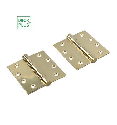 China Doorplus Stainless Steel Door Hardware 4*4 Inch Gold Hinge 2BB Modern Wood Furniture Door and Window Ball Bearing Hinge for sale