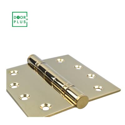 China Traditional Doorplus Access Hardware 4 Inch Polish Gold Cheap Price Door Hinge Stainless Steel Frame Entry Hinge For Door for sale