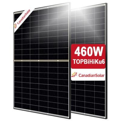 China 430-460W TOPBiHiKu6 CS6.1-54TB- Connector T6 Bifacial Dual Glass CanadianSolar PV Panel for Solar System for sale