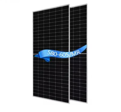 Chine Monocristallin Silicium 580W 585W 590W 595W 600W 605W JA Panneaux solaires de type N JAM72D40 LB Mono Half Cut Cell Module photovoltaïque bifacial avec double verre à vendre