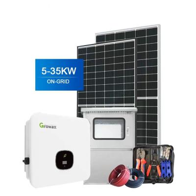 中国 Solar System ON-Grid 10KW 15KW 20KW 25KW 30KW Complete Solution Provider Industrial Home Use Panel Solar Kit 販売のため