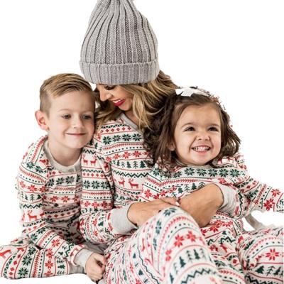 China Christmas Thermal Pajamas Clothes 2021 Pajamas Pajamas Family Matching Custom Christmas Family Christmas Pajamas Sets for sale