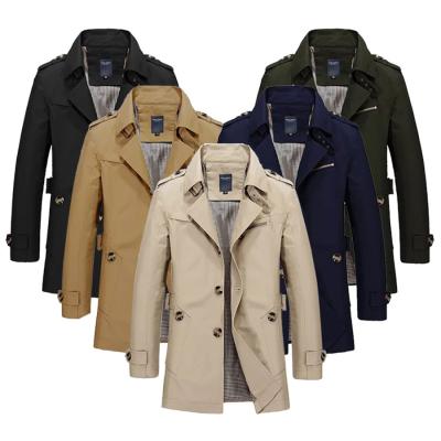 China Anti-Wrinkle 100% Cotton Washed Men's Casual Coat Trench Coat Jacket for sale