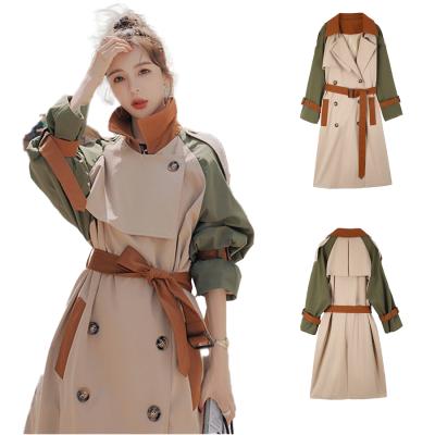 China 2021New Autumn Korean Style Women's Winter Cotton Fashion Women's Gap Coats Thin And Loose Long Gap Coat Anti-wrinkle for sale