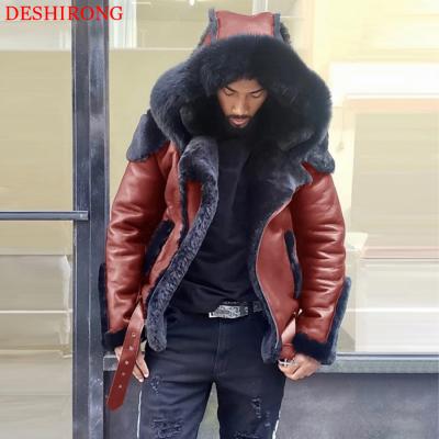 China Autumn Winter Leather Men Jacket Men's Breathable Hooded Jackets Leather Jackets And Coats Custom Made PU Men's for sale