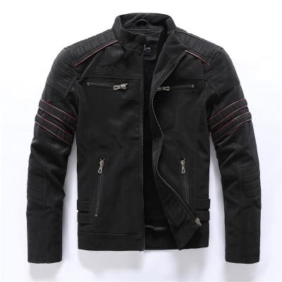 China New Reversible Winter Natural Leather Jackets For Men Plus Velvet Men Leather Jacket Quilted Locomotive Keep Warm Slim Mens Jackets for sale