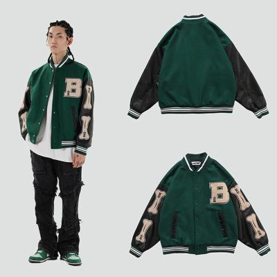 China Factory Wholesale Price Streetwear Mens Womens High Quality QUICK DRY Unisex Baseball Uniform New Printed Wholesale Baseball Jackets for sale