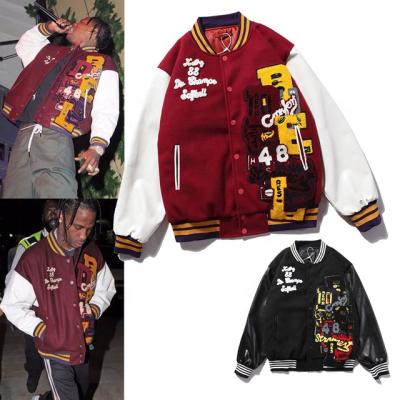 China New KANYE Fashion Baseball Jacket Men QUICK DRY Embroidered Jackets Air Force MA1Cotton Jacket for sale