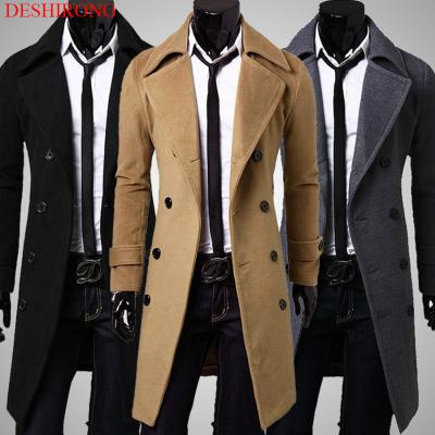 China Men's Breathable Ready Stock Gear Winter Pictures Coats Long Coat Pictures Wool Blend Coat for sale