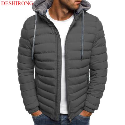 China New Hot Selling Men's Reversible Coat Wind Resistant Men's Jacket With Hood Zipper Closure Polyester Winter Coat for sale