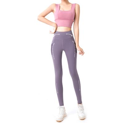 China Breathable Hot Sellers Sweatpants For Women High Waist Yoga Gaiters With Pocket for sale