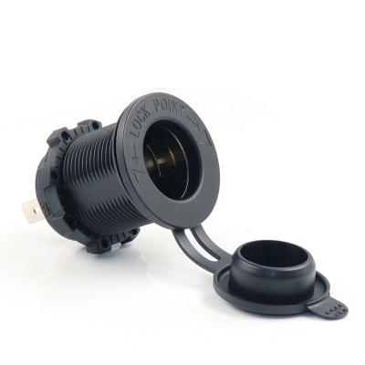 China Waterproof DC 24V Power Supply Outlet Cigarette Lighter Socket For Car Marine Motorcycle for sale