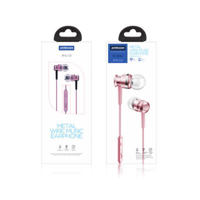 China JOYROOM Comfortable Wholesale Ear Phones For iPhone Earphone 3.5mm Connector Wired Earphone With Microphone for sale