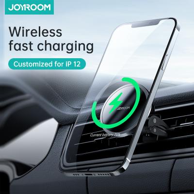 China JOYROOM 15W Qi Magnetic Car Charger Phone Magnetic Wireless Holder for iPhone 12 pro max for sale